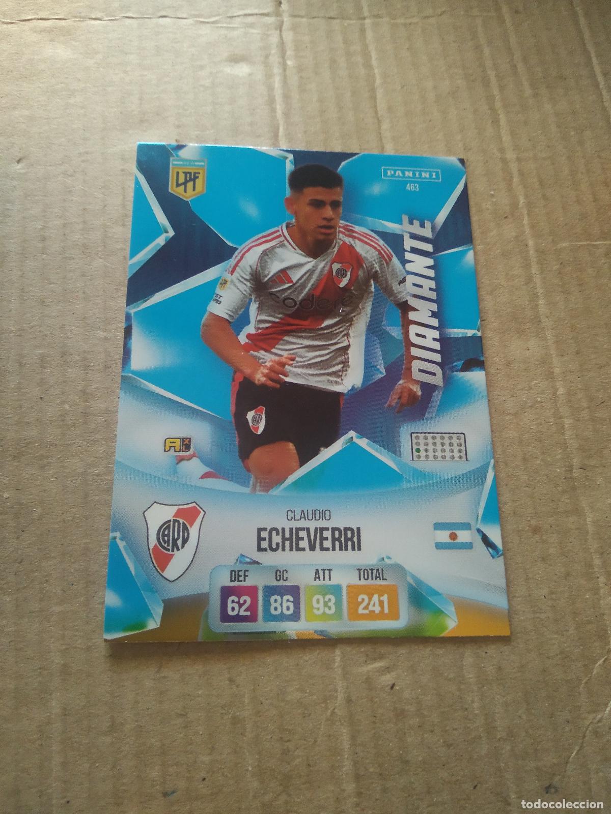 Cromos de F&uacute;tbol: 463 CLAUDIO ECHEVERRI RIVER PLATE CROMO FUTBOL ARGENTINO PANINI LIGA ARGENTINA 2024 ADRENALYN