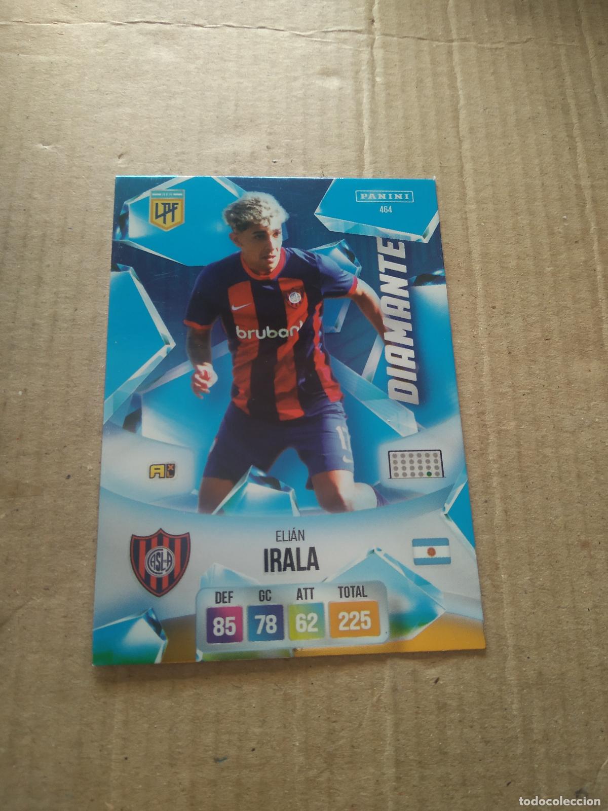 Cromos de F&uacute;tbol: 464 ELIAN IRALA SAN LORENZO CROMO FUTBOL ARGENTINO PANINI LIGA ARGENTINA 2024 ADRENALYN