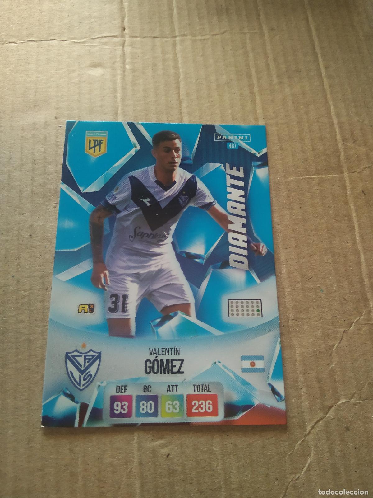 Cromos de F&uacute;tbol: 467 VALENTIN GOMEZ VELEZ CROMO FUTBOL ARGENTINO PANINI LIGA ARGENTINA 2024 ADRENALYN