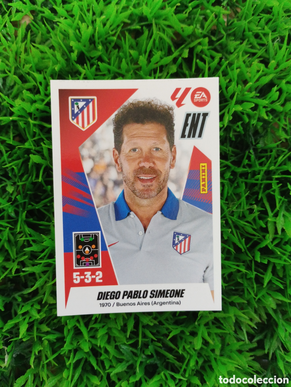 Cromos de F&uacute;tbol: Simeone Atletico De Madrid Liga Este 25-26 # 2 NUNCA PEGADO
