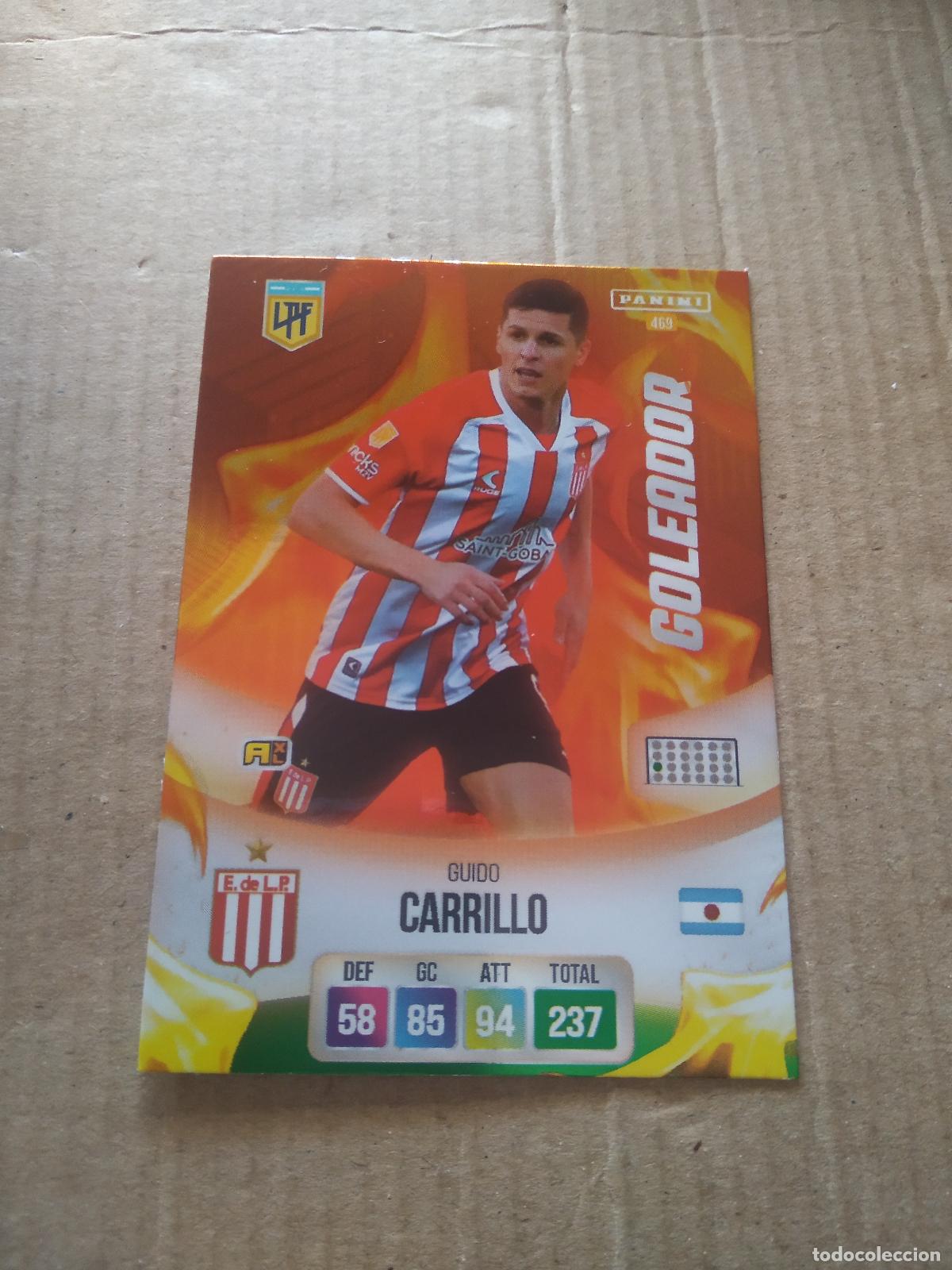 Cromos de F&uacute;tbol: 469 GUIDO CARRILLO ESTUDIANTES CROMO FUTBOL ARGENTINO PANINI LIGA ARGENTINA 2024 ADRENALYN