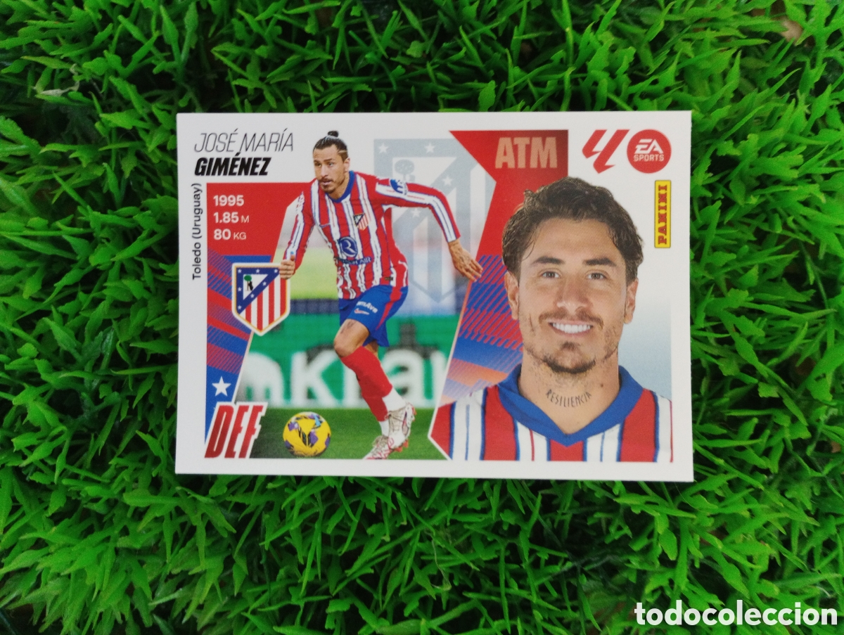 Cromos de F&uacute;tbol: Gimenez Atletico De Madrid Liga Este 25-26 # 6 NUNCA PEGADO