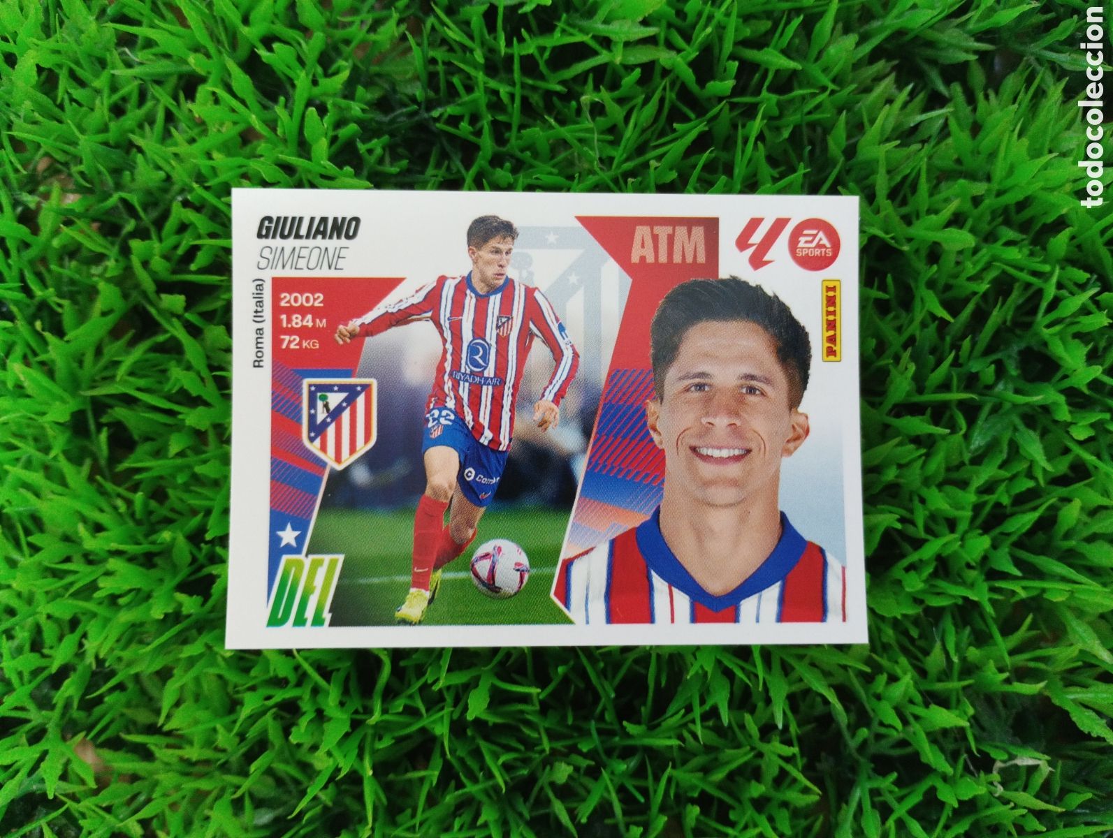 Cromos de F&uacute;tbol: Giuliano Atletico De Madrid Liga Este 25-26 # 17 NUNCA PEGADO