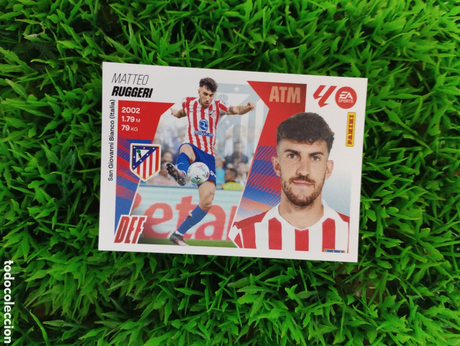 Cromos de F&uacute;tbol: Ruggeri Atletico De Madrid Liga Este 25-26 # 9 BIS NUNCA PEGADO