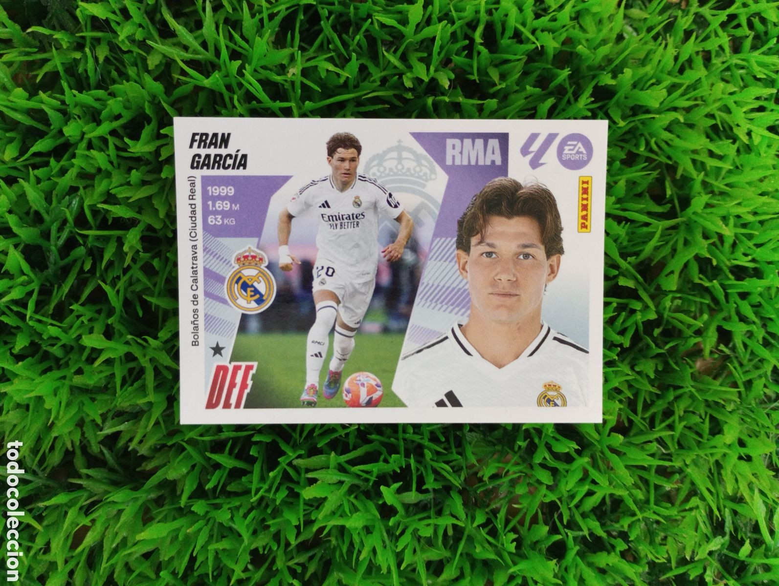 Cromos de F&uacute;tbol: Fran Garcia Real Madrid Liga Este 25-26 # 10 B NUNCA PEGADO