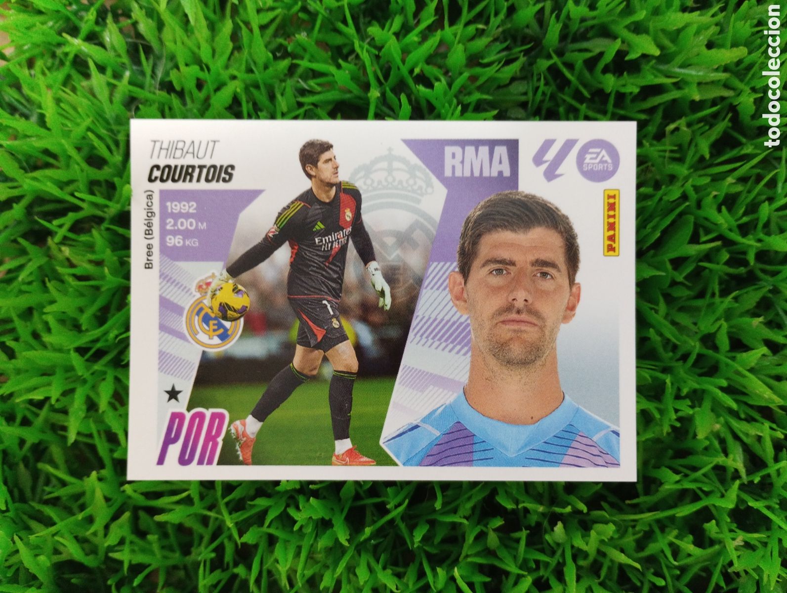 Cromos de F&uacute;tbol: Courtois Real Madrid Liga Este 25-26 # 3 NUNCA PEGADO