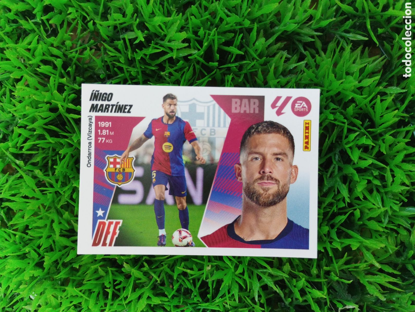 Cromos de F&uacute;tbol: I&ntilde;igo Martinez Barcelona Liga Este 25-26 # 7 NUNCA PEGADO
