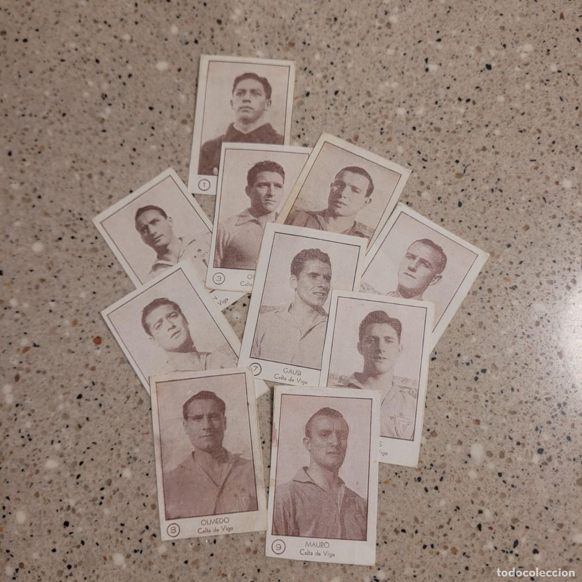 Cromos de F&uacute;tbol: LOTE 10 CROMOS CELTA DE ARGA 1953. LEER COMENTARIOS