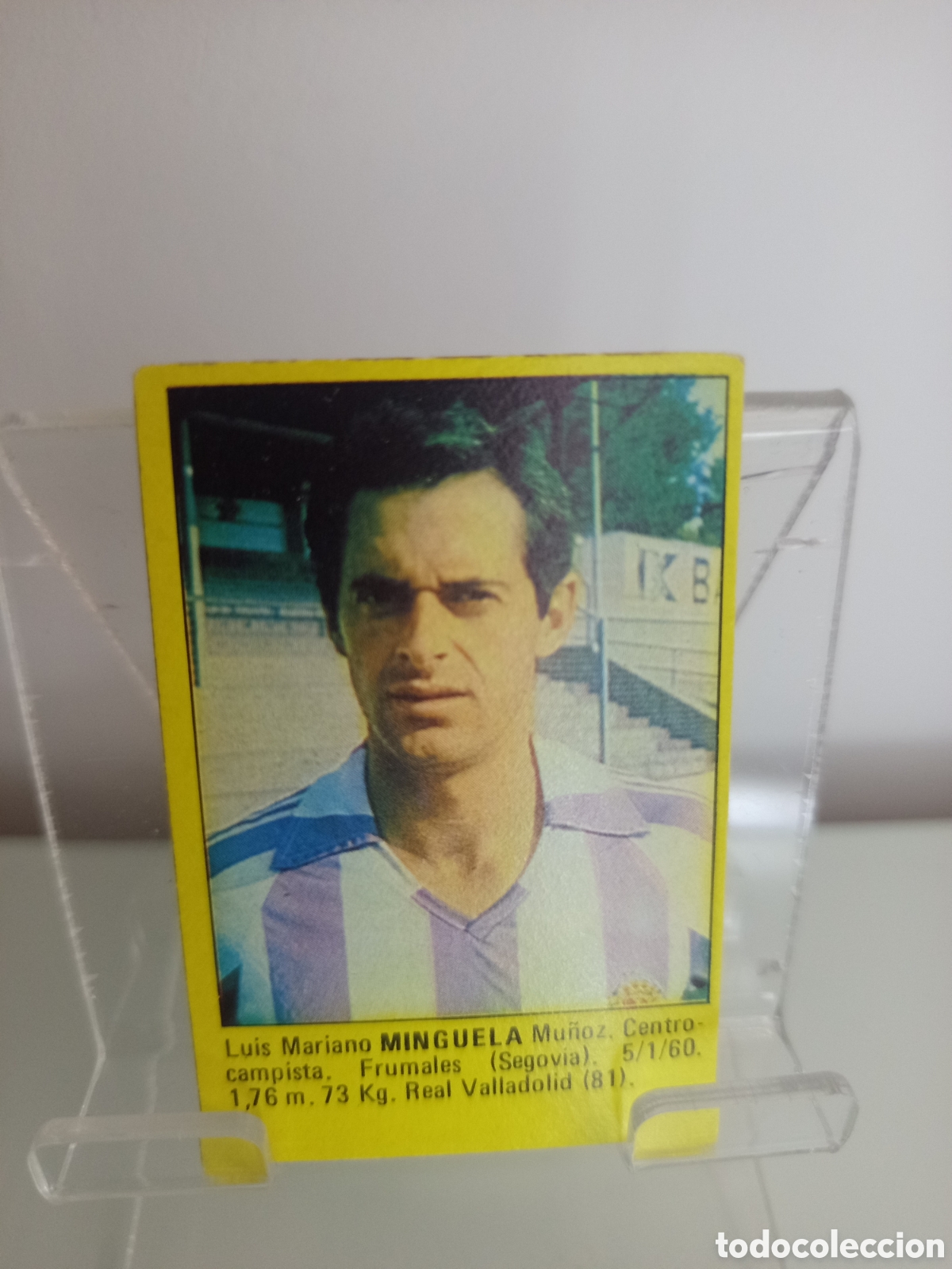 Cromos de F&uacute;tbol: ❇️ CROMO ⚽ MINGUELA VALLADOLID SUPER F&Uacute;TBOL 84 1984 ROLL&Aacute;N SIN PEGAR ❇️