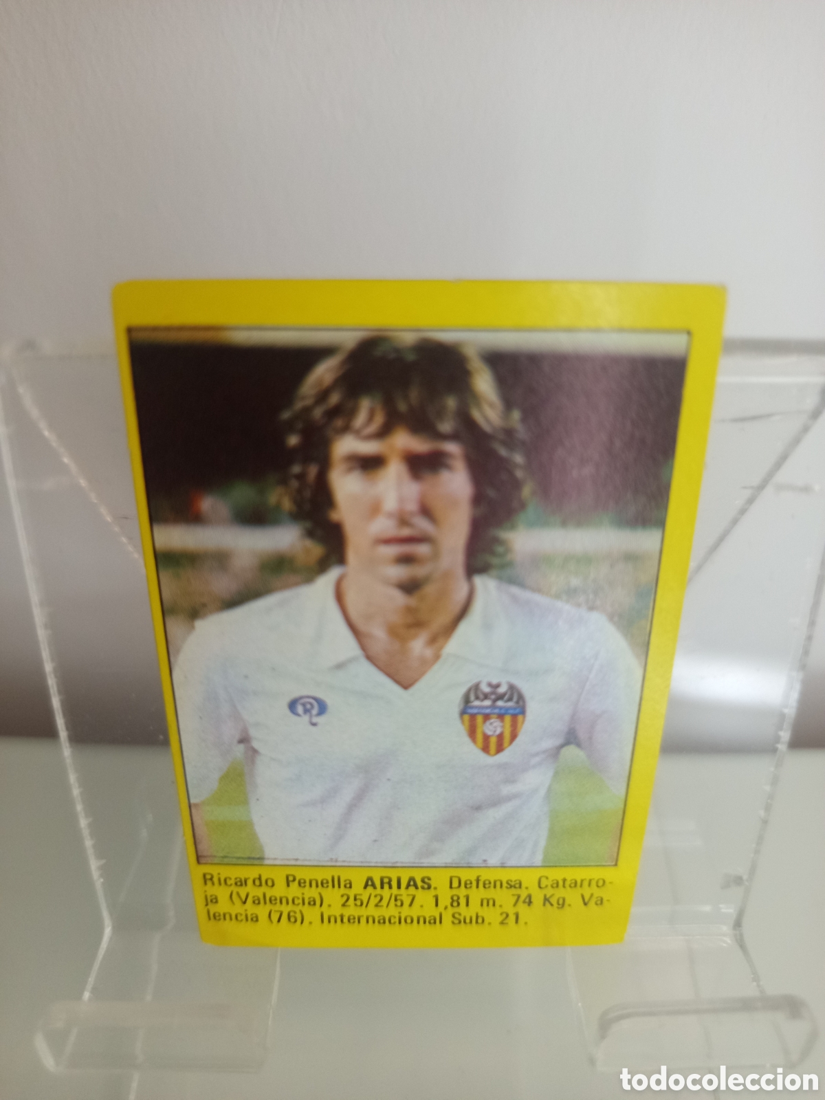 Cromos de F&uacute;tbol: ❇️ CROMO ⚽ ARIAS VALENCIA SUPER F&Uacute;TBOL 84 1984 ROLL&Aacute;N SIN PEGAR ❇️