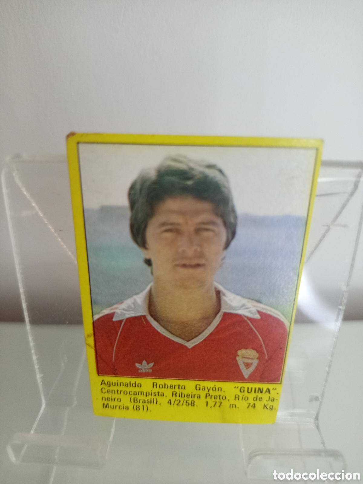 Cromos de F&uacute;tbol: ❇️ CROMO ⚽ GUINA MURCIA SUPER F&Uacute;TBOL 84 1984 ROLL&Aacute;N SIN PEGAR ❇️