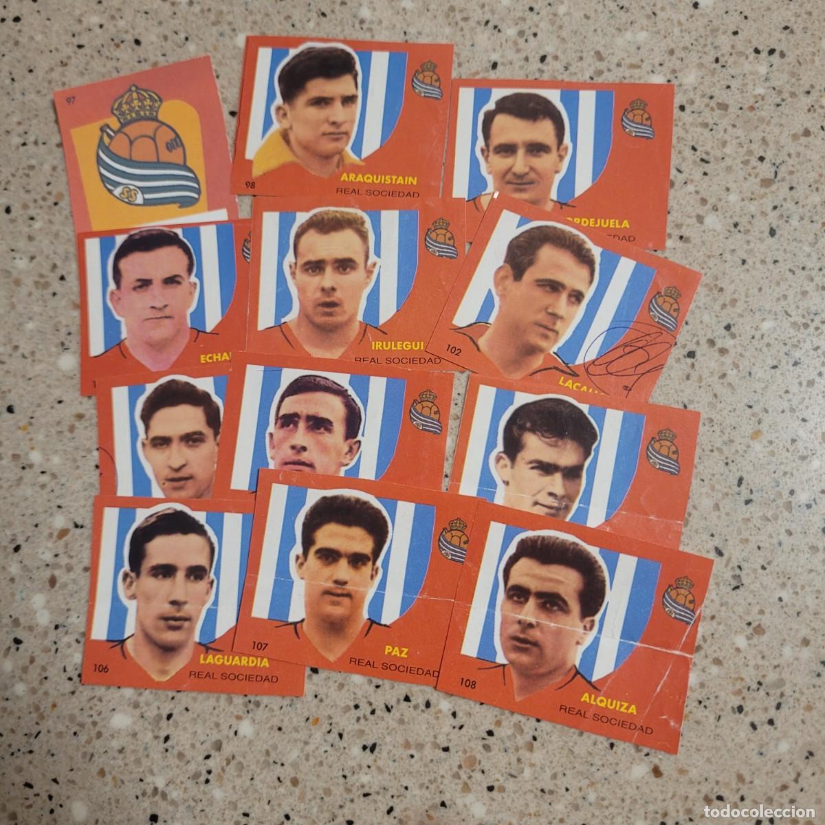 Cromos de F&uacute;tbol: REAL SOCIEDAD EQUIPO COMPLETO DECAMPEONES 1959. LEER COMENTARIOS