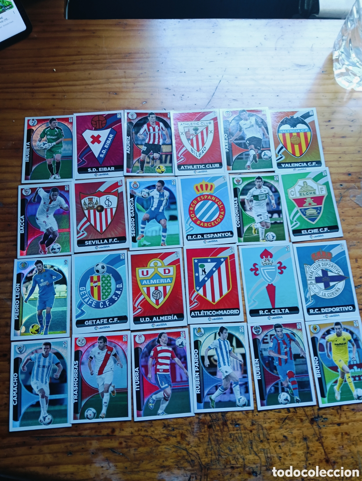 Cromos de F&uacute;tbol: Lote 24 cromos sin repetir LaLiga Este 2014-15 Panini