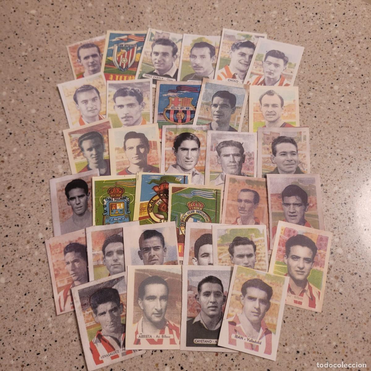 Cromos de F&uacute;tbol: LOTE 32 CROMOS DE DIVERSOS EQUIPOS RUIZ ROMERO 1951-52.LEER COMENTARIOS