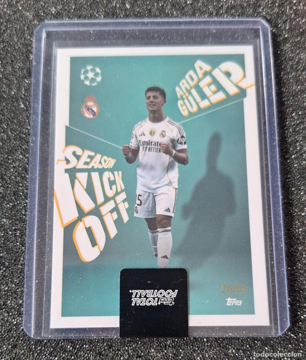 Cromos de F&uacute;tbol: Arda Guler Real Madrid Topps Total Football 28/99 Season Kick Off