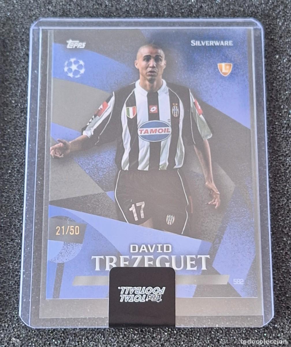 Cromos de F&uacute;tbol: David Trezeguet Juventus Topps Total Football 21/50 Blue Silverware