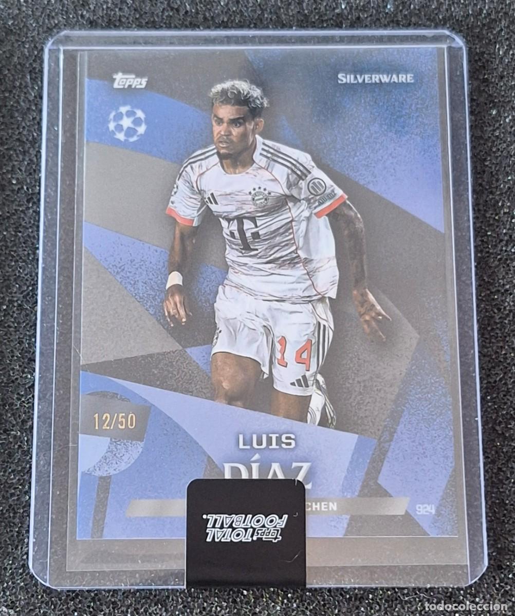 Cromos de F&uacute;tbol: Luis Diaz Bayern Munich Topps Total Football 12/50 Blue Silverware