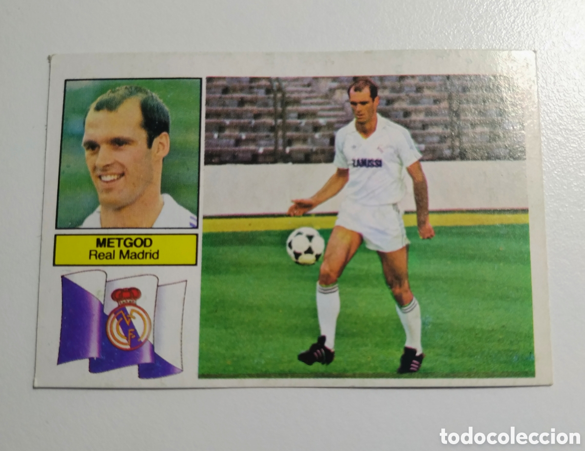Cromos de F&uacute;tbol: Liga 82 83, ediciones ESTE, metgod fichaje 8 del Real Madrid, recuperado