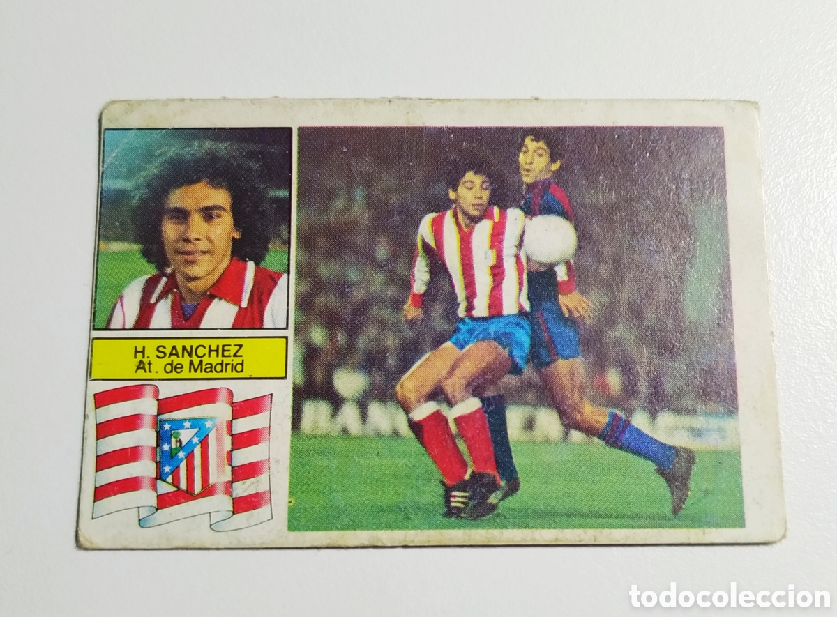 Cromos de Futebol: Liga este 82 83, ediciones ESTE, hugo S&aacute;nchez del Atl&eacute;tico de Madrid.