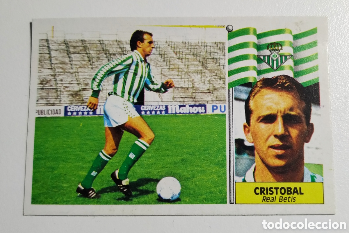 Cromos de F&uacute;tbol: Ediciones Este 86 87, Crist&oacute;bal, baja del Betis.