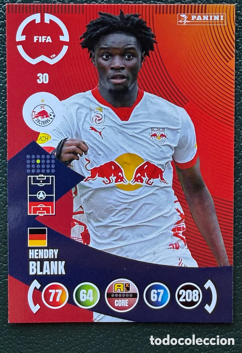 Cromos de F&uacute;tbol: 30 HENDRY BLANK FC RED BULL SALZBURG FICHAS ALBUM ADRENALYN XL FIFA CLUB WORLD CUP 2025