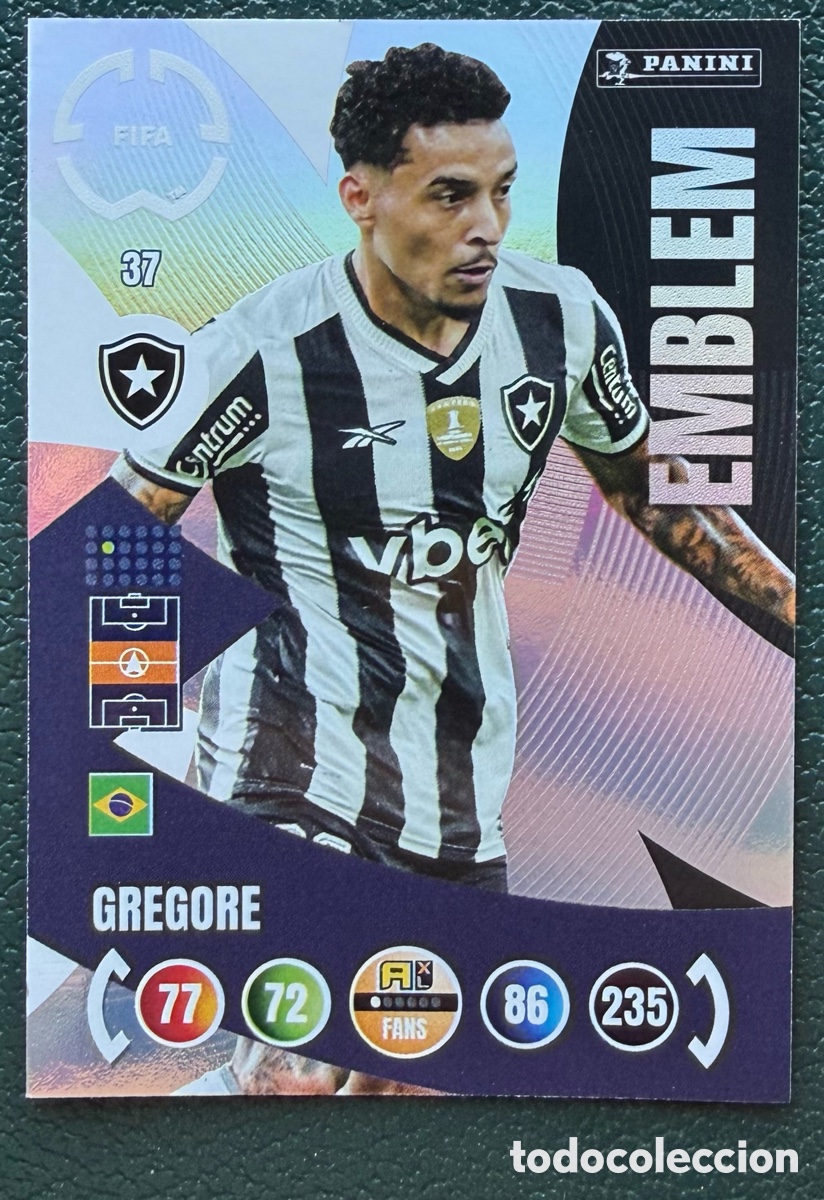 Cromos de Futebol: 37 GREGORE BOTAFOGO FICHAS ALBUM ADRENALYN XL FIFA CLUB WORLD CUP 2025