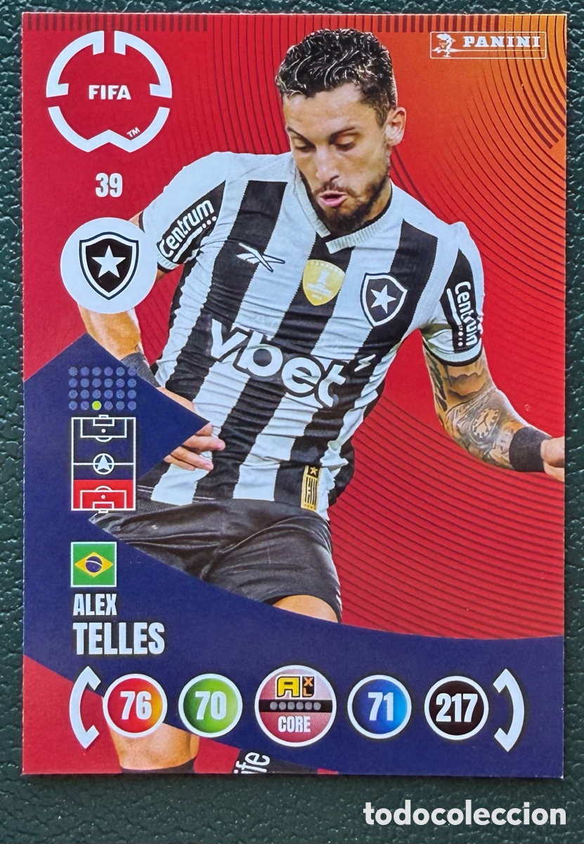 Cromos de F&uacute;tbol: 39 ALEX TELLES BOTAFOGO FICHAS ALBUM ADRENALYN XL FIFA CLUB WORLD CUP 2025