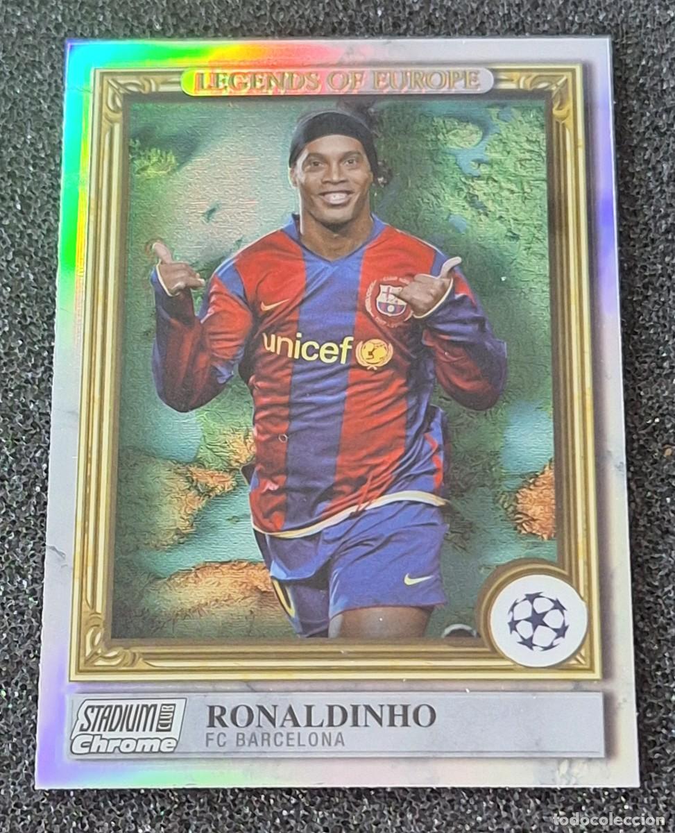 Cromos de F&uacute;tbol: Ronaldinho Barcelona Topps Stadium Chrome Legends of Europe