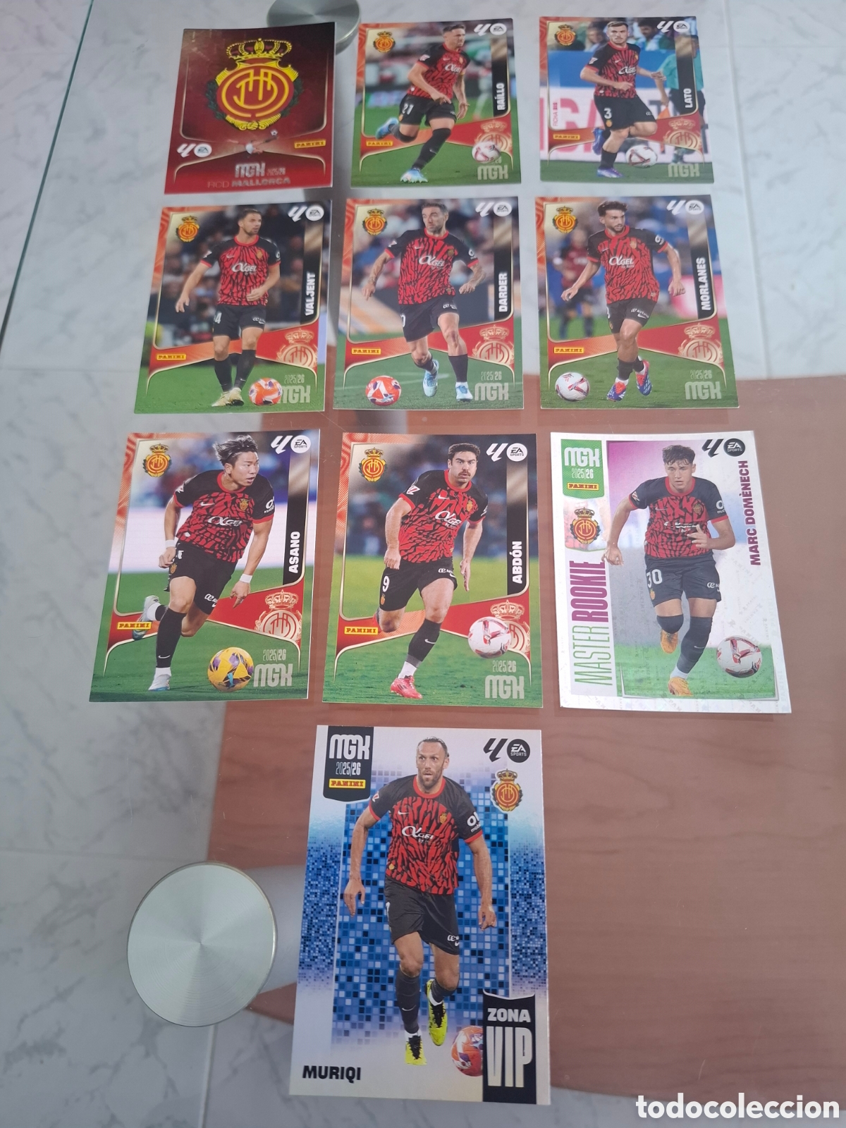 Cromos de F&uacute;tbol: Lote Mallorca 25 26 Megacracks
