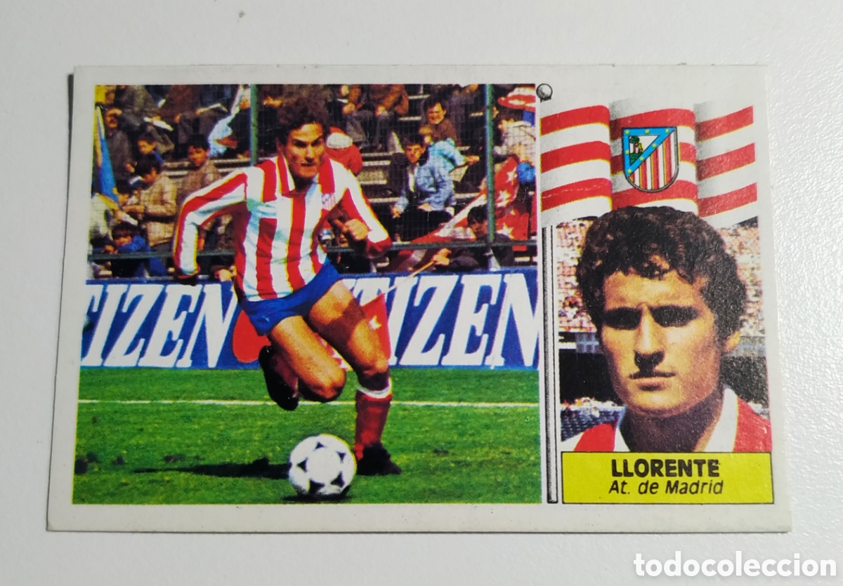 Cromos de Futebol: LLORENTE, BAJA DEL ATLETICO MADRID, LIGA ESTE 86 87, DESPEGADO