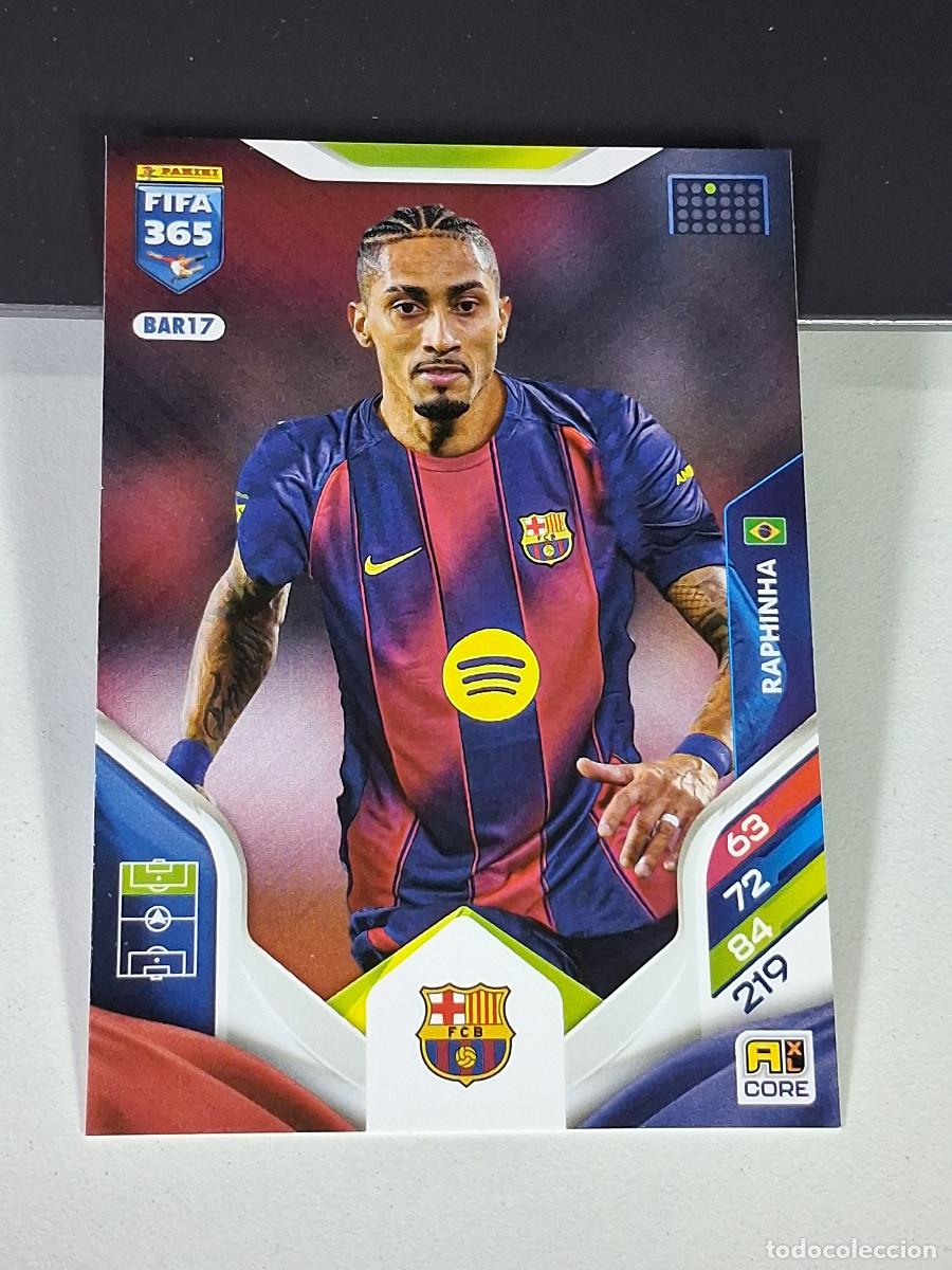 Cromos de F&uacute;tbol: BAR17 RAPHINHA BARCELONA BAR&Ccedil;A PANINI ADRENALYN FIFA 365 2025 2026 25 26