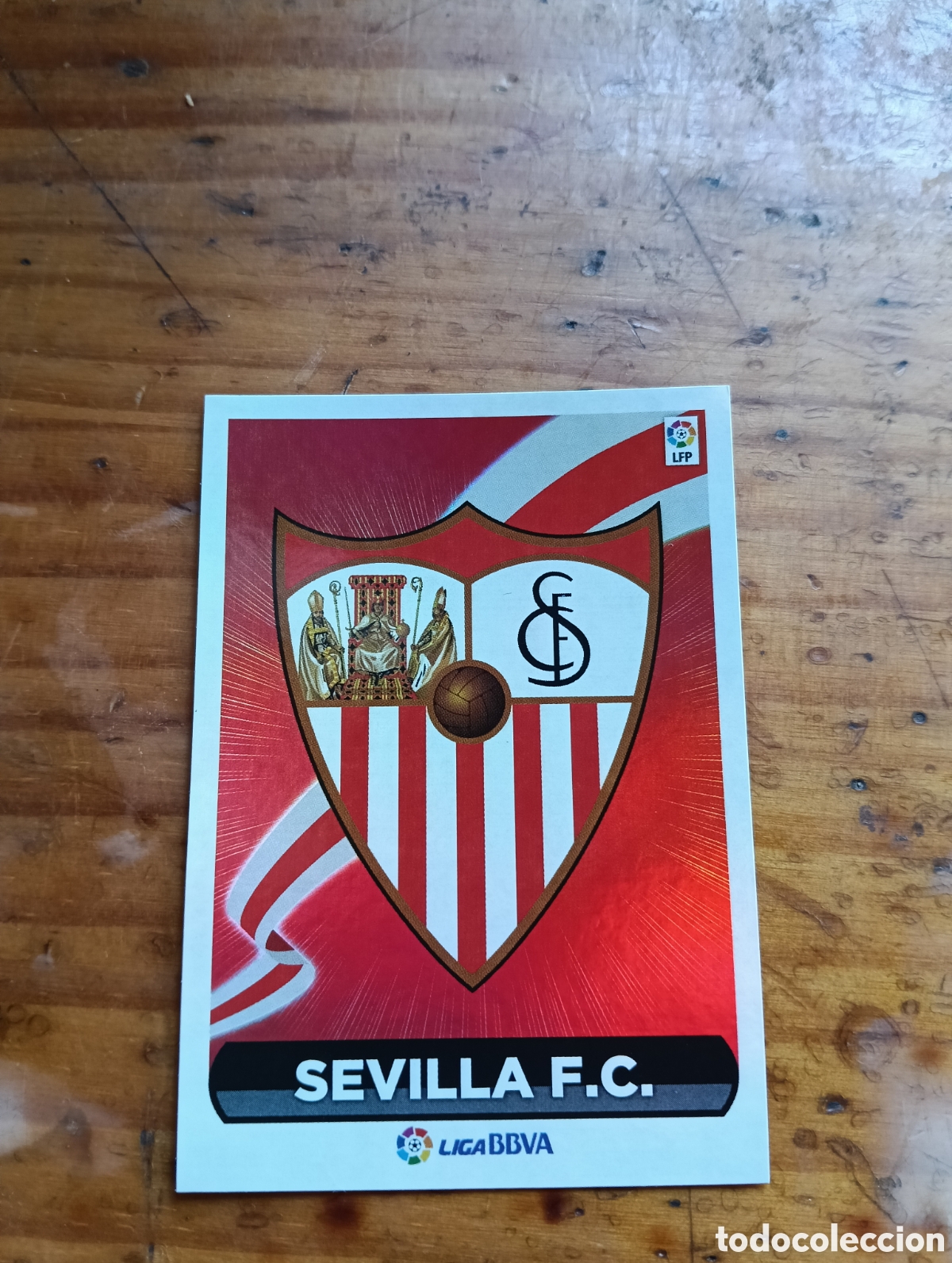 Cromos de F&uacute;tbol: Cromo N&deg; 23 Escudo (Sevilla C.F) LaLiga Este 2014-15 panini