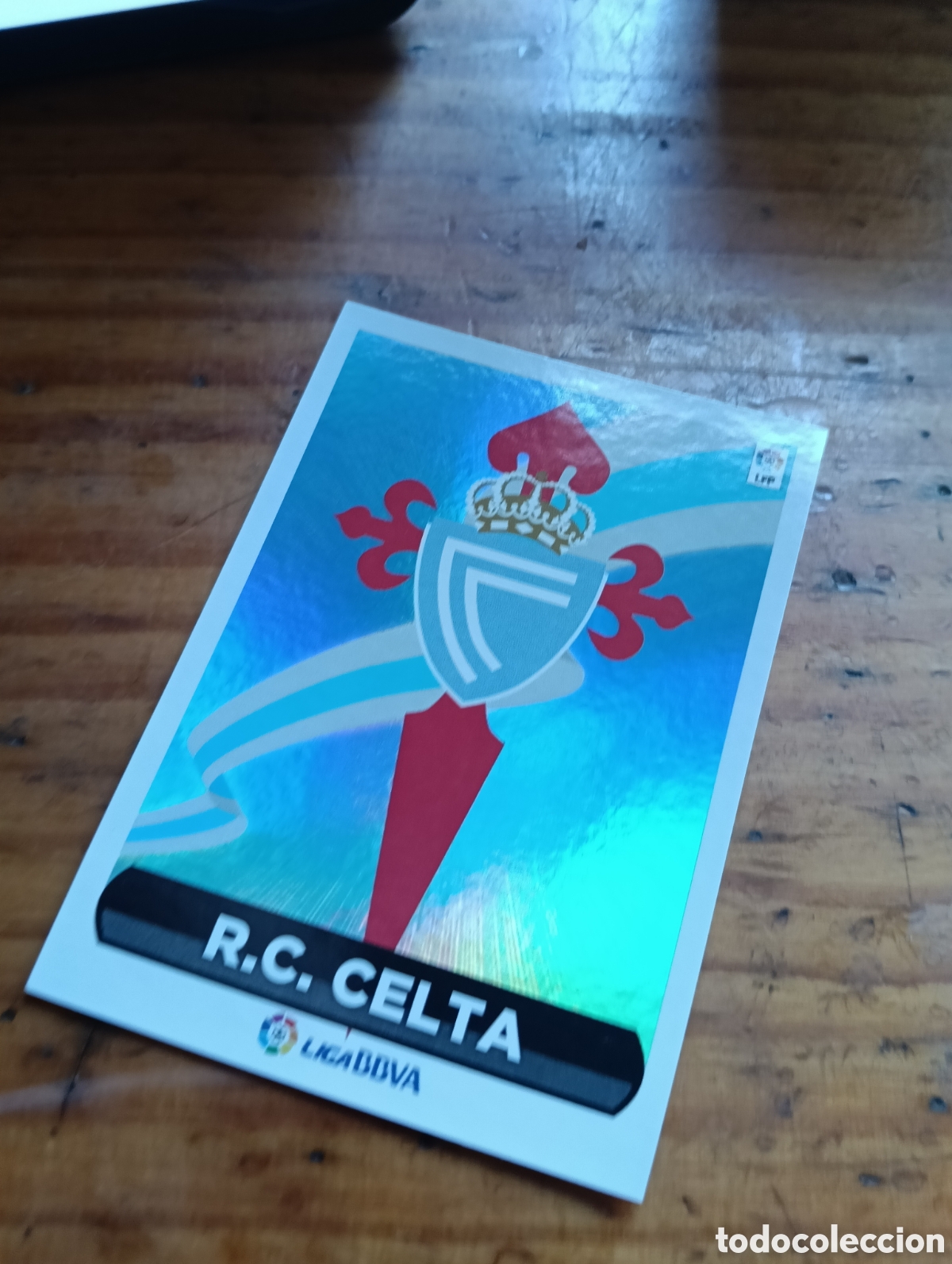 Figurine di Calcio: Cromo N&deg; 23 Escudo (R.C Celta) LaLiga Este 2014-15 Panini