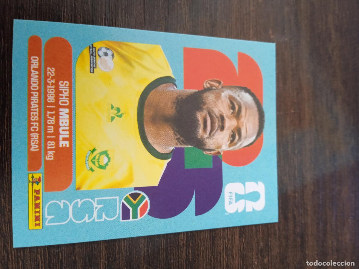 Cromos de F&uacute;tbol: Cromo Mundial Futbol 2026 Panini canada usa Mexico Sudafrica Sipho Mbule RSA 16