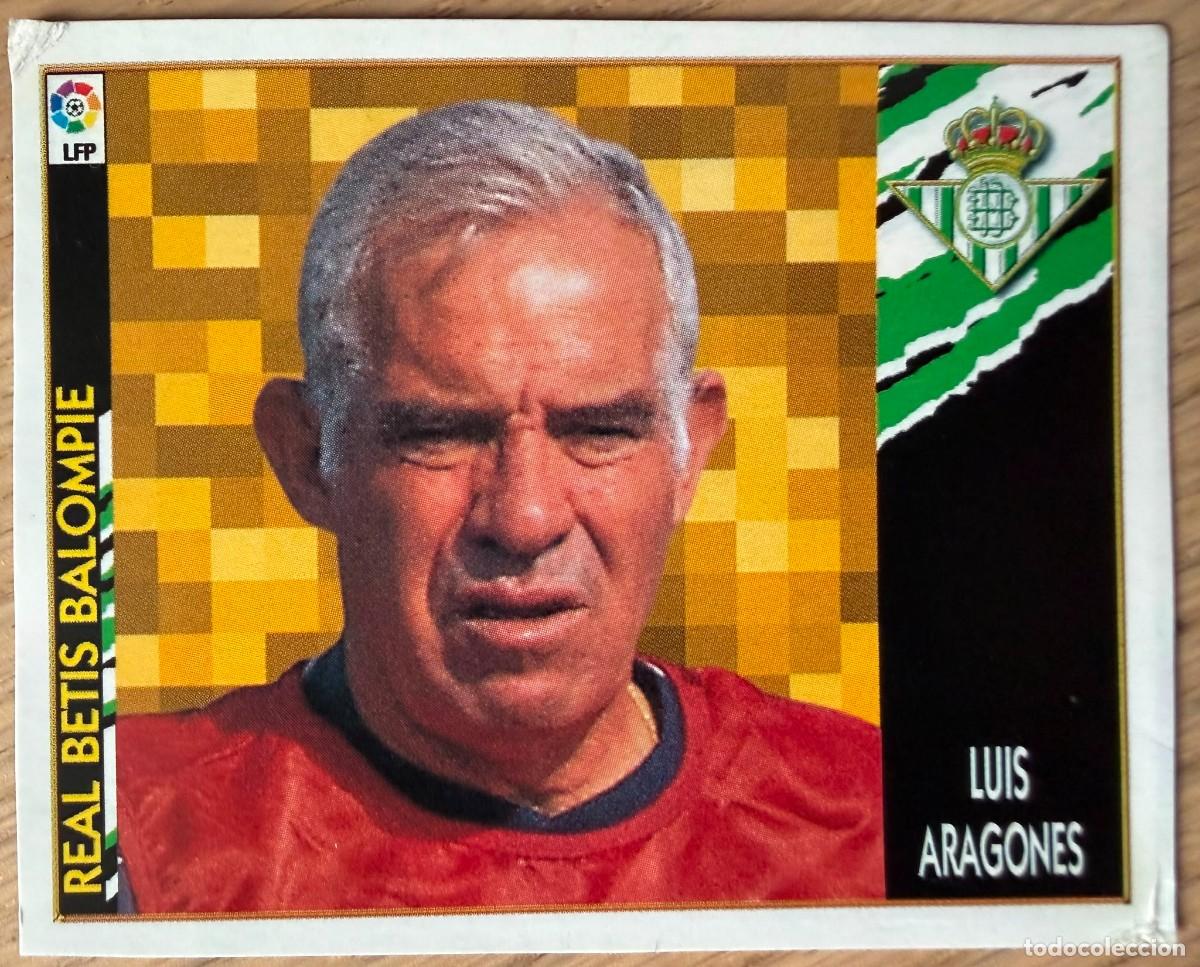 Cromos de F&uacute;tbol: LUIS ARAGONES COLOCA ENTRENADOR REAL BETIS 97 98 1997 1998 LIGA EDICIONES ESTE RECORTADO STICKER