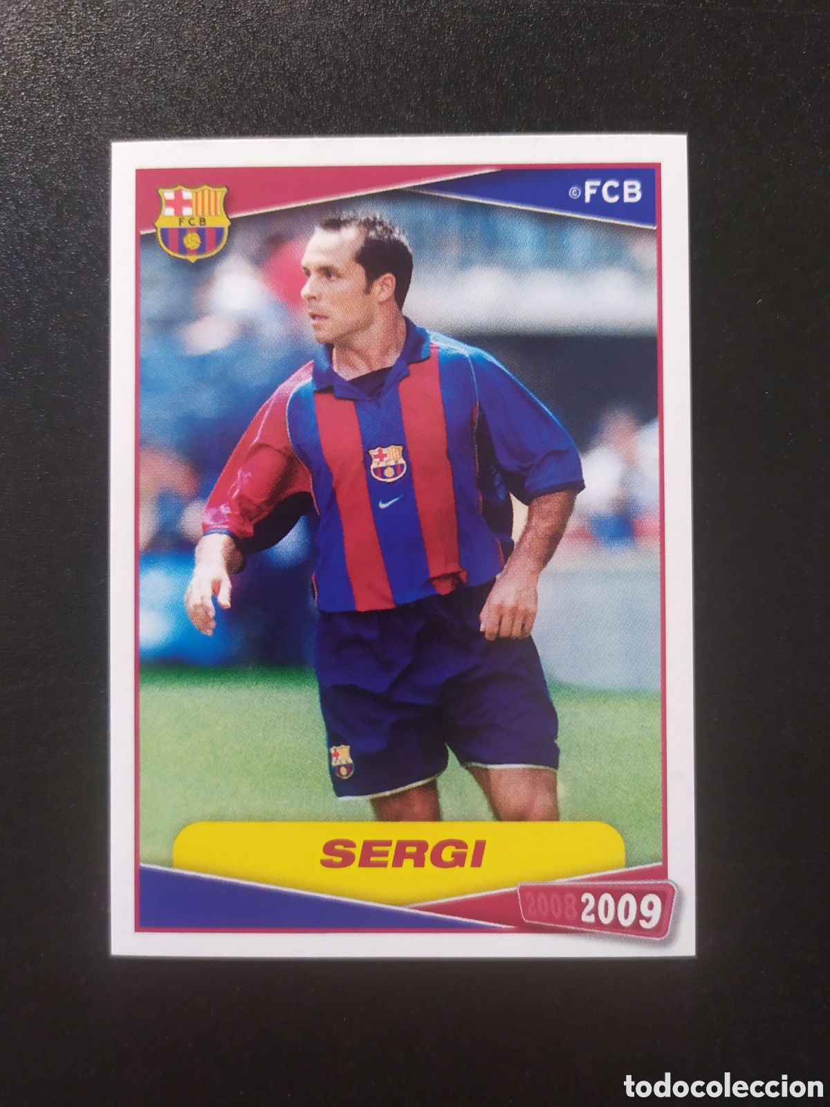 Cromos de F&uacute;tbol: FC Barcelona colecci&oacute;n oficial 2008 2009 08 09 panini n&deg; 169 Sergi sin pegar