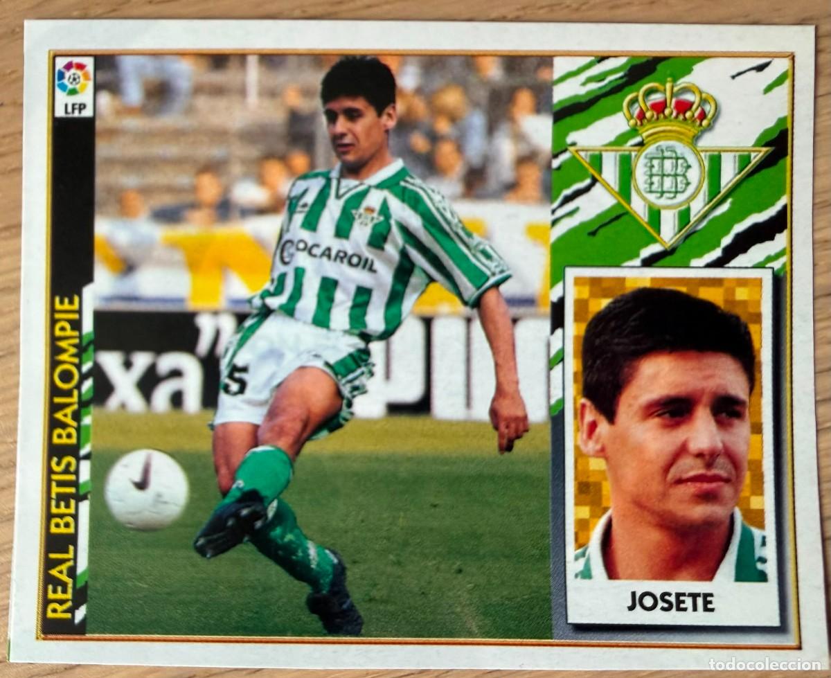 Cromos de F&uacute;tbol: JOSETE REAL BETIS 97 98 1997 1998 LIGA EDICIONES ESTE RECORTADO STICKER