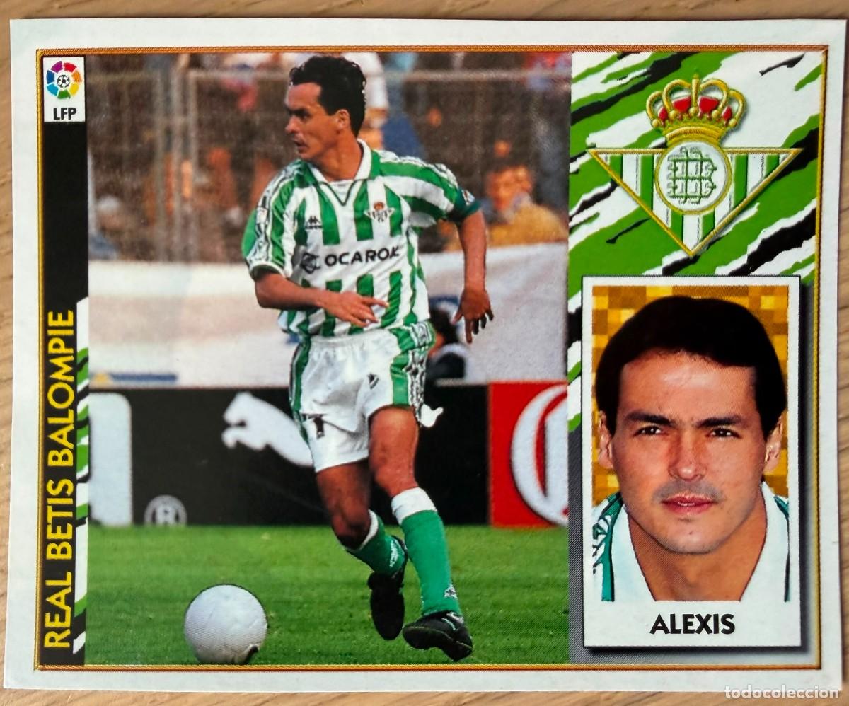 Football Stickers: ALEXIS REAL BETIS 97 98 1997 1998 LIGA EDICIONES ESTE RECORTADO STICKER