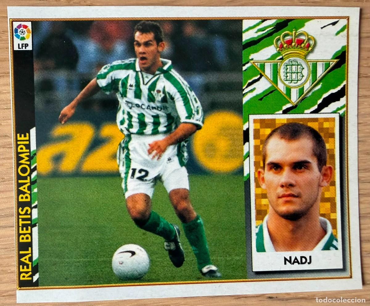 Football Stickers: NADJ REAL BETIS 97 98 1997 1998 LIGA EDICIONES ESTE RECORTADO STICKER