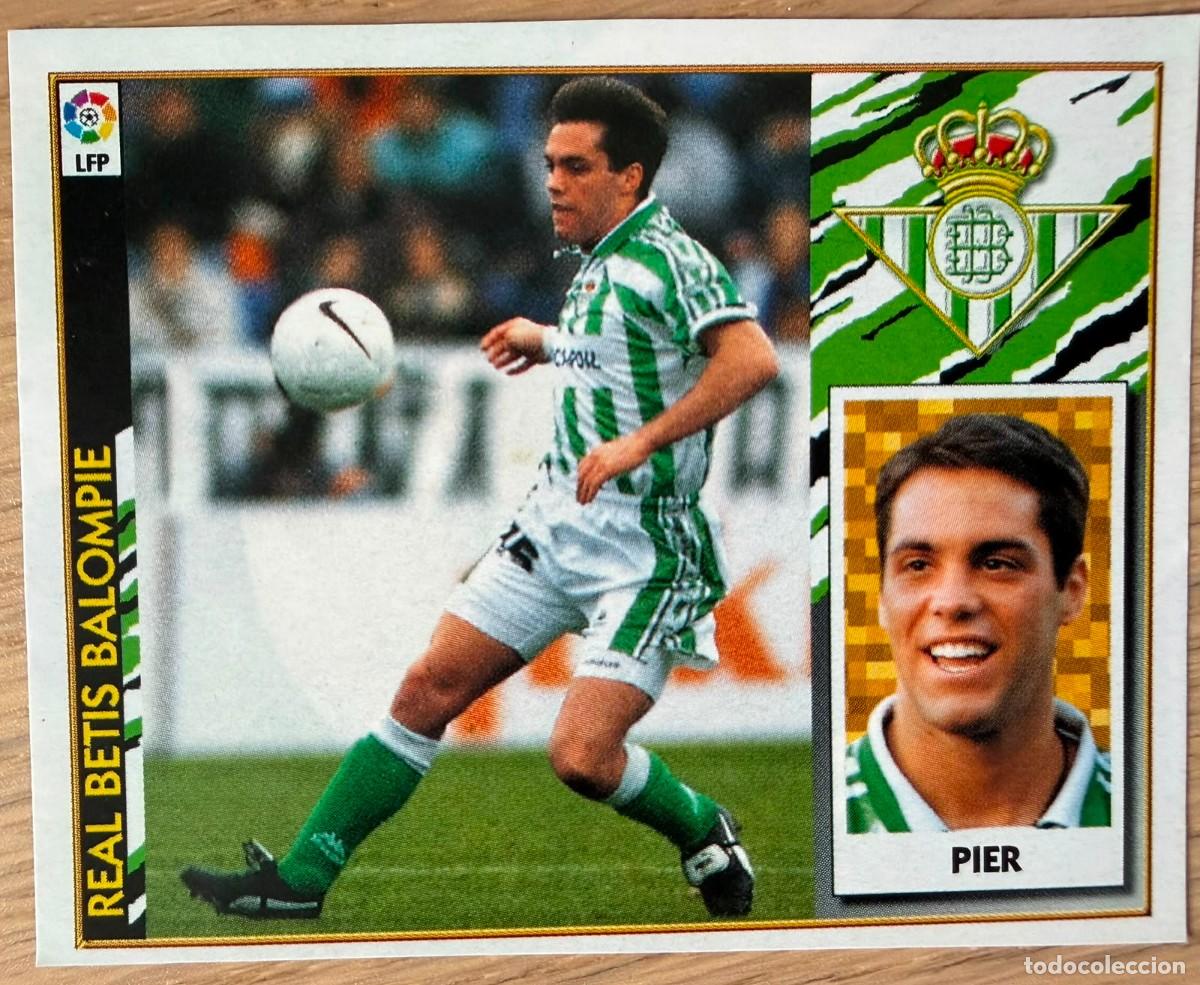 Football Stickers: PIER BAJA REAL BETIS 97 98 1997 1998 LIGA EDICIONES ESTE RECORTADO STICKER
