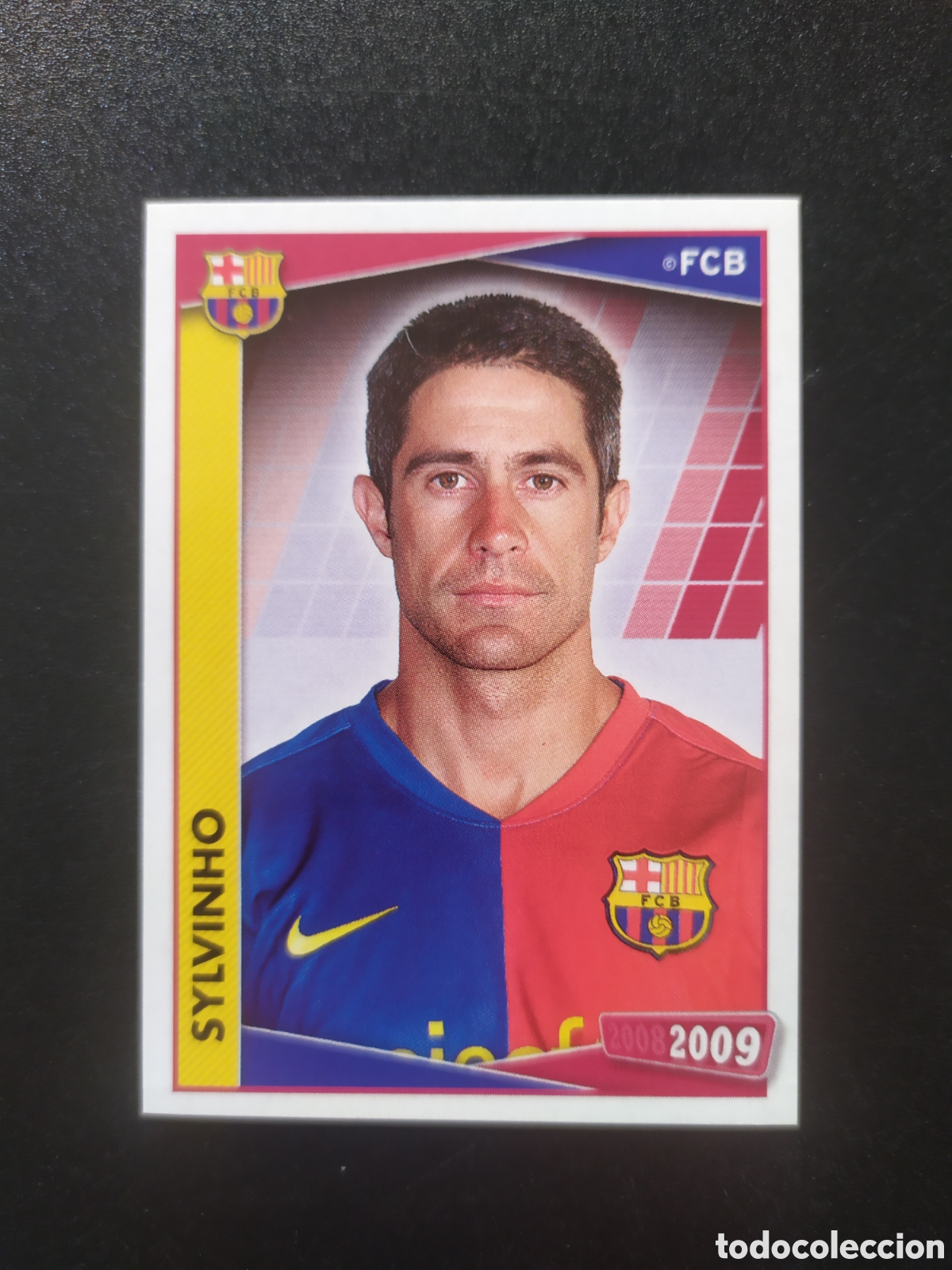 Football Stickers: FC Barcelona colecci&oacute;n oficial 2008 2009 08 09 panini n&deg; 62 Sylvinho sin pegar
