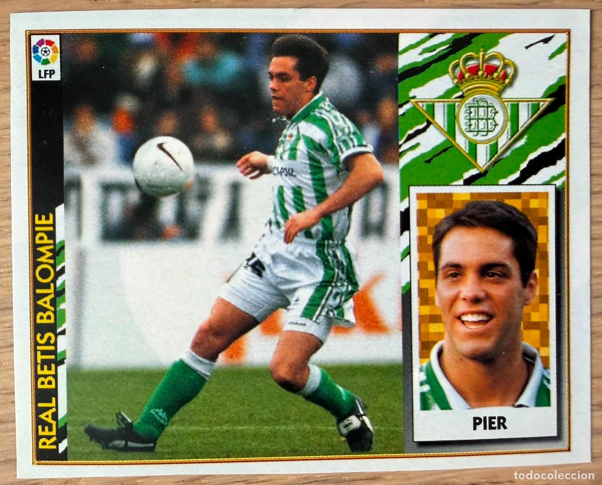 Football Stickers: PIER BAJA REAL BETIS 97 98 1997 1998 LIGA EDICIONES ESTE RECORTADO STICKER