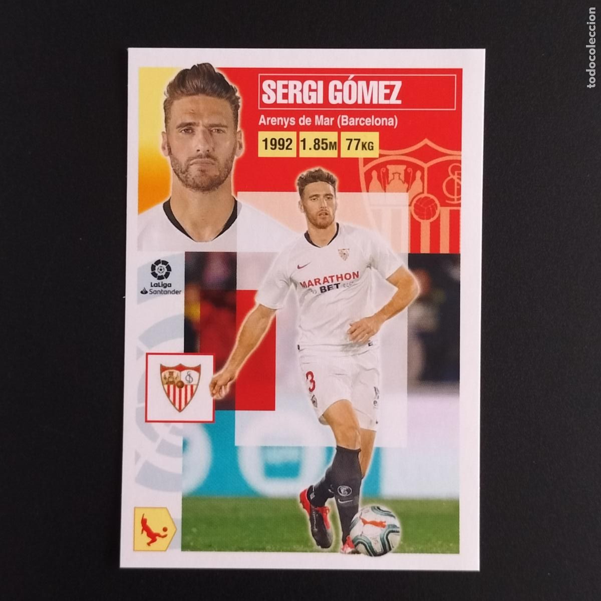 Cromos de F&uacute;tbol: N&ordm; 7 SERGI GOMEZ SEVILLA CROMOS LALIGA SANTANDER ESTE 2020 2021 20 21 LIGA PANINI