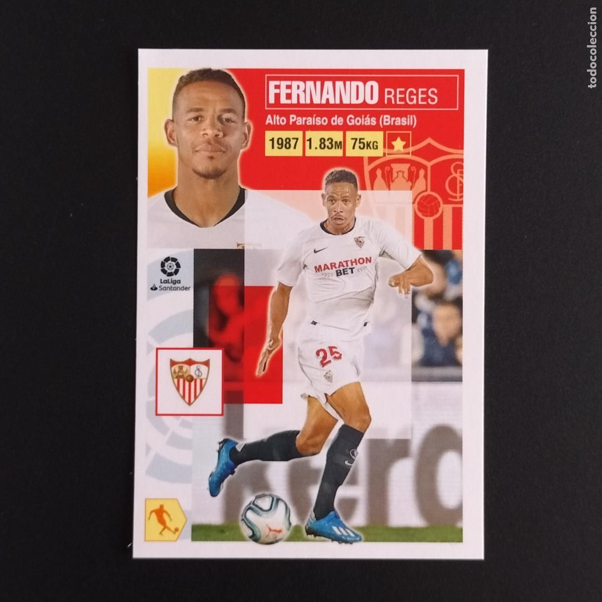 Cromos de F&uacute;tbol: N&ordm; 10 FERNANDO SEVILLA CROMOS LALIGA SANTANDER ESTE 2020 2021 20 21 LIGA PANINI