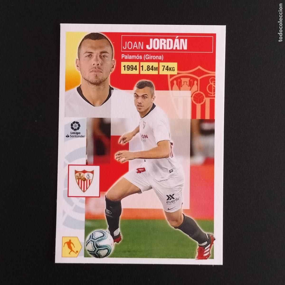 Cromos de F&uacute;tbol: N&ordm; 11 JORDAN SEVILLA CROMOS LALIGA SANTANDER ESTE 2020 2021 20 21 LIGA PANINI
