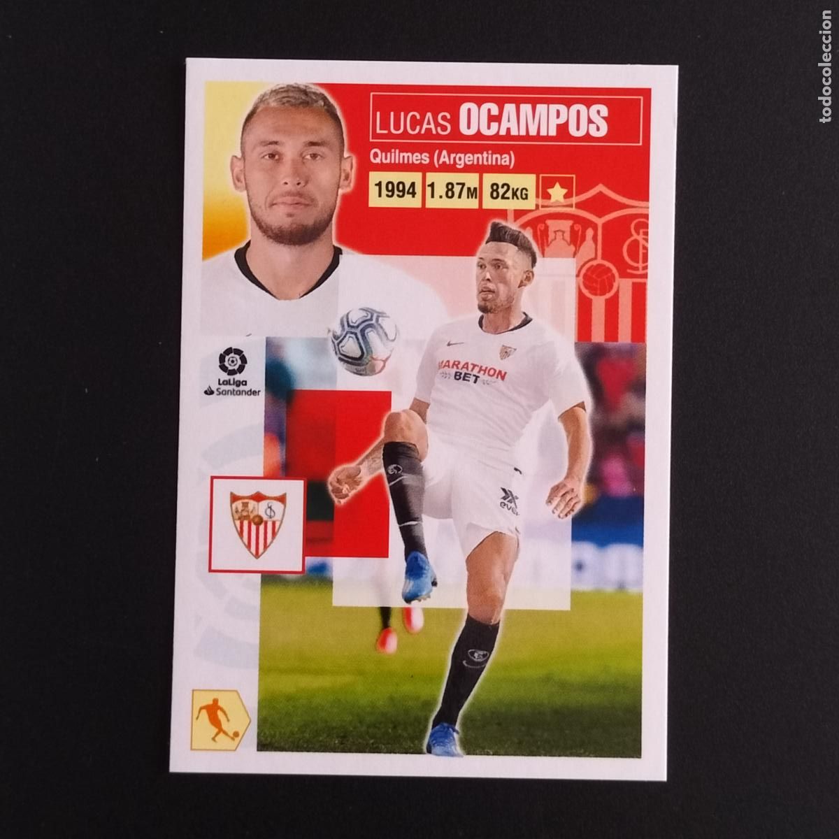 Cromos de F&uacute;tbol: N&ordm; 14 OCAMPOS SEVILLA CROMOS LALIGA SANTANDER ESTE 2020 2021 20 21 LIGA PANINI
