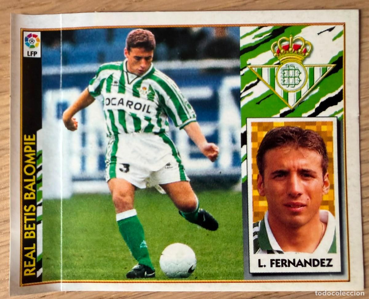 Cromos de F&uacute;tbol: LUIS FERNANDEZ REAL BETIS 97 98 1997 1998 LIGA EDICIONES ESTE VENTANILLA STICKER