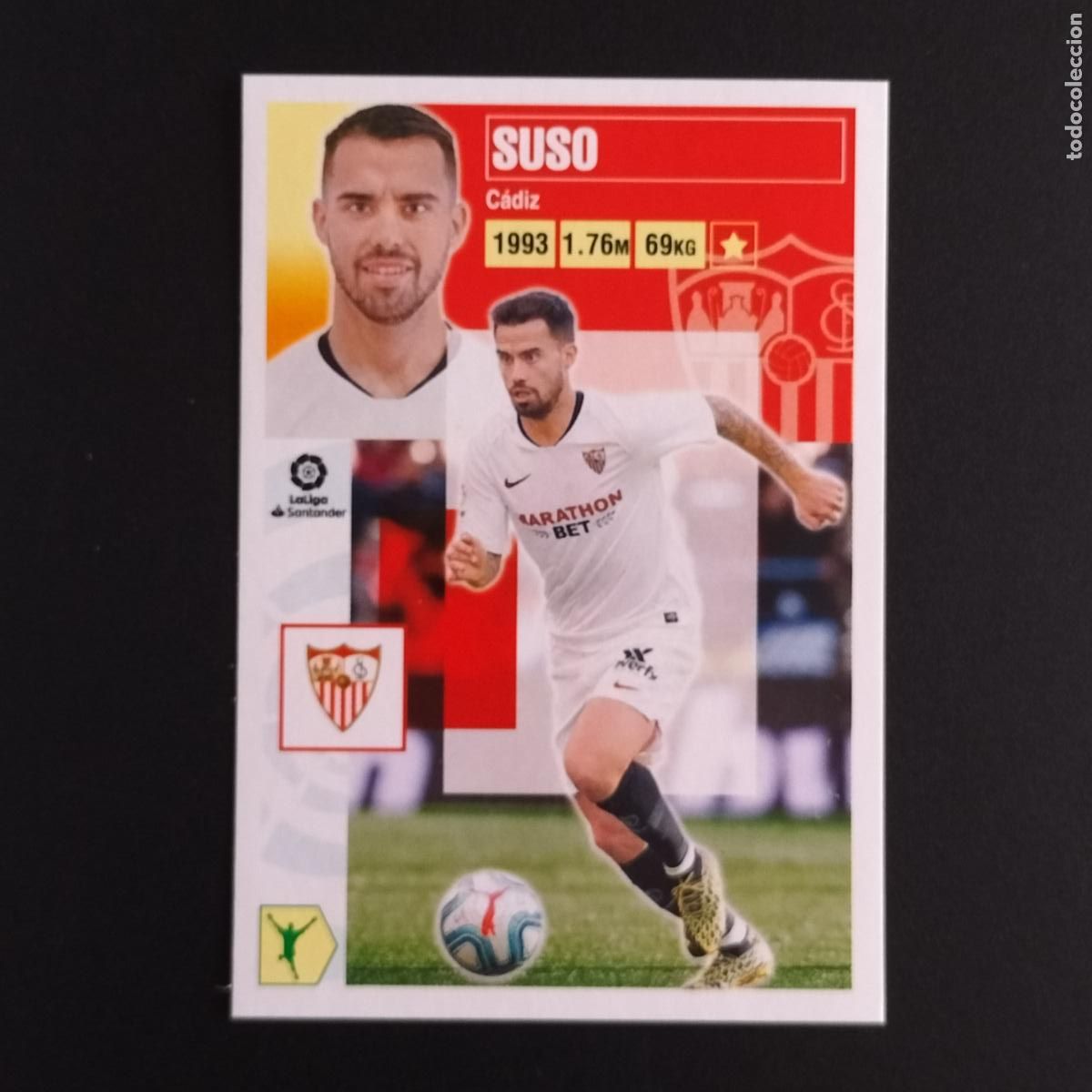 Cromos de F&uacute;tbol: N&ordm; 15 SUSO SEVILLA CROMOS LALIGA SANTANDER ESTE 2020 2021 20 21 LIGA PANINI