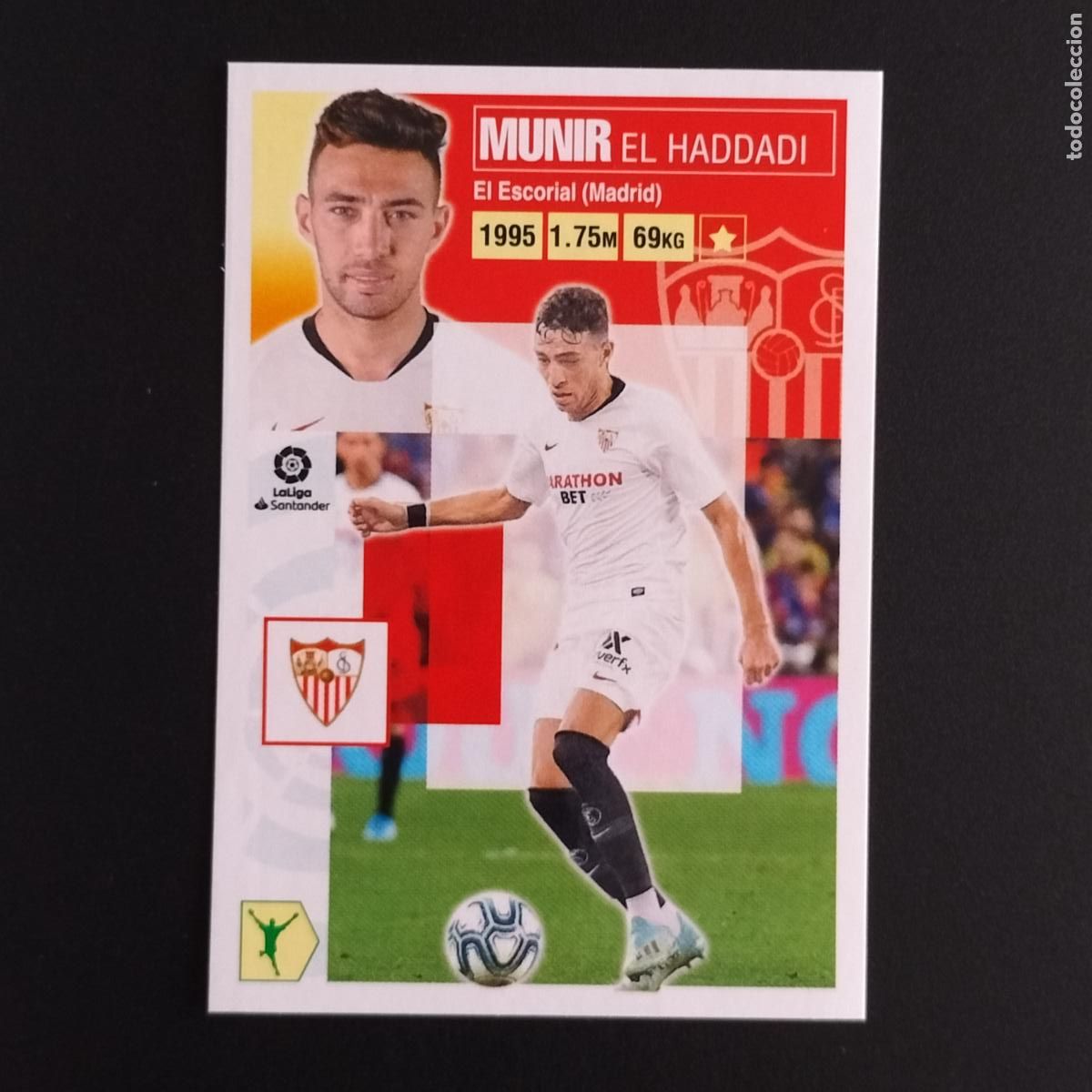 Cromos de F&uacute;tbol: N&ordm; 18 MUNIR SEVILLA CROMOS LALIGA SANTANDER ESTE 2020 2021 20 21 LIGA PANINI