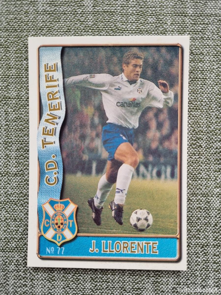 Cromos de F&uacute;tbol: 77 J. LLORENTE (CD Tenerife). Las Fichas de la Liga 1996 1997 96 97 (Mundicromo)